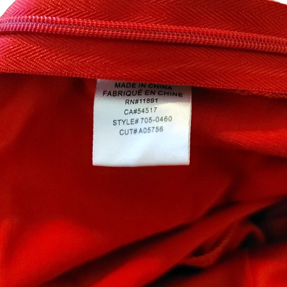 Ali & Jay Red Jumpsuit Bow Front Sleeveless Cropped Womans Size M VR614 - Picture 4 of 14